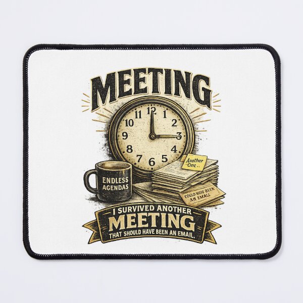 Item preview, I Survived Another Meeting That Should Have Been An Email | Funny Office Humor Shirt | Corporate Meeting Gift | Work Happens designed and sold by A.I. Does Art.
