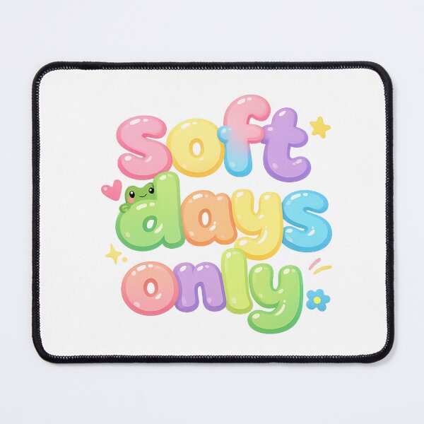 Item preview, Soft Days Only Frog Sticker | Cute Kawaii Self Care Cottagecore Gift designed and sold by Moss & Mellow.