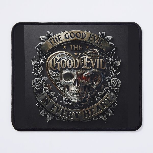 Item preview, Dual Skull Snake Heart Emblem designed and sold by Voodoo Store Paranormal Collections.
