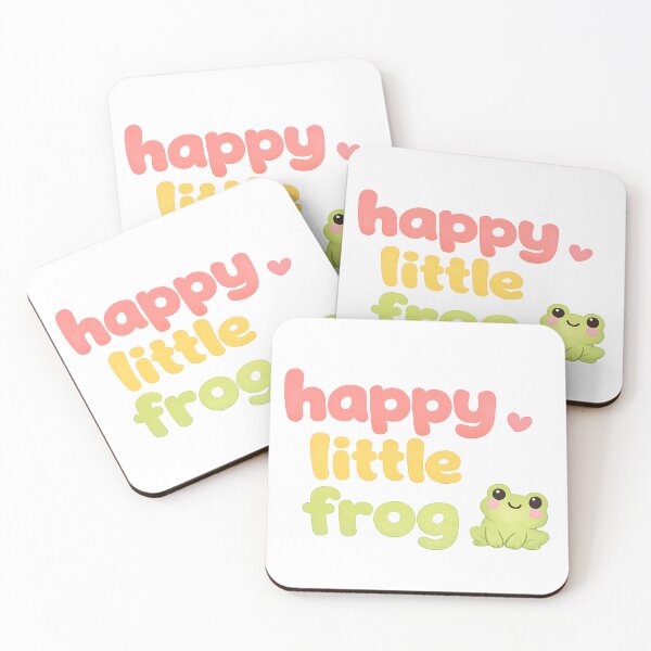 Item preview, Happy Little Frog Sticker | Cute Kawaii Frog Lover Gift designed and sold by Moss & Mellow.
