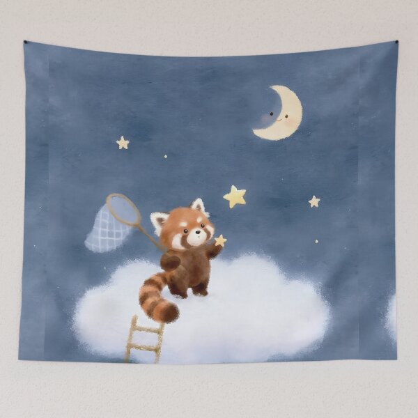 Item preview, Red panda touching the stars designed and sold by NoRandom.