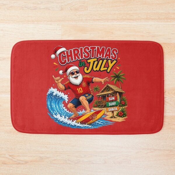 Item preview, Christmas In July Funny Santa Spain Champion 2026 Surfing designed and sold by OlakunleOloroz.