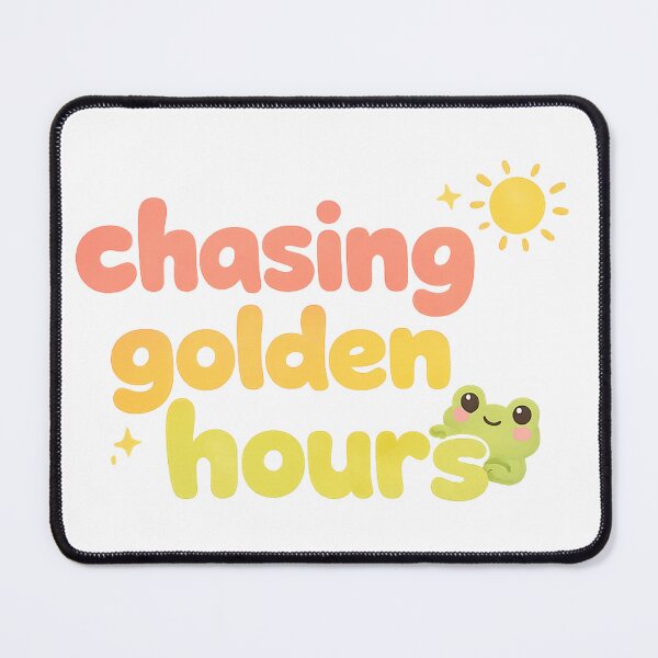 Item preview, Chasing Golden Hours Frog Sticker | Cute Nature Sunset Cottagecore Gift designed and sold by Moss & Mellow.