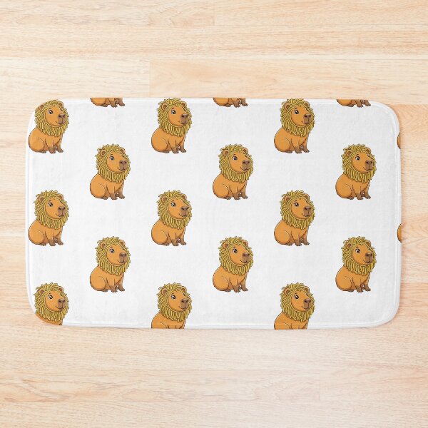 Item preview, Kawaii Lion Mane Capybara | Cute Cartoon Style Illustration designed and sold by ArtLittle.