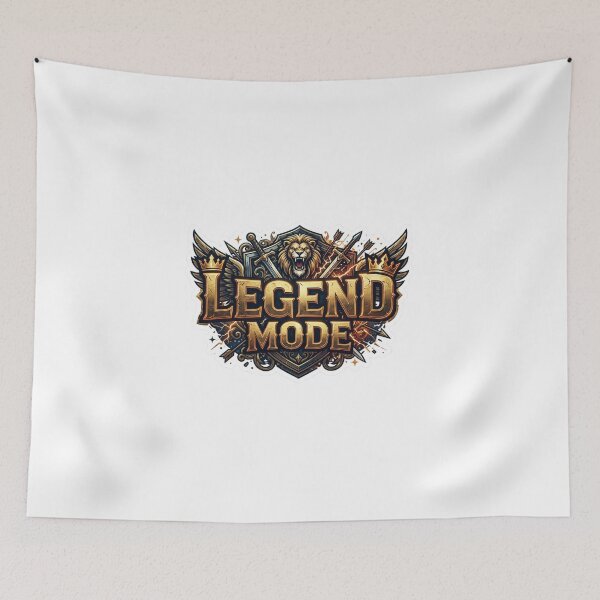 Item preview, LEGEND MODE - Gold Crest Lion & Swords Gaming designed and sold by MR4me.