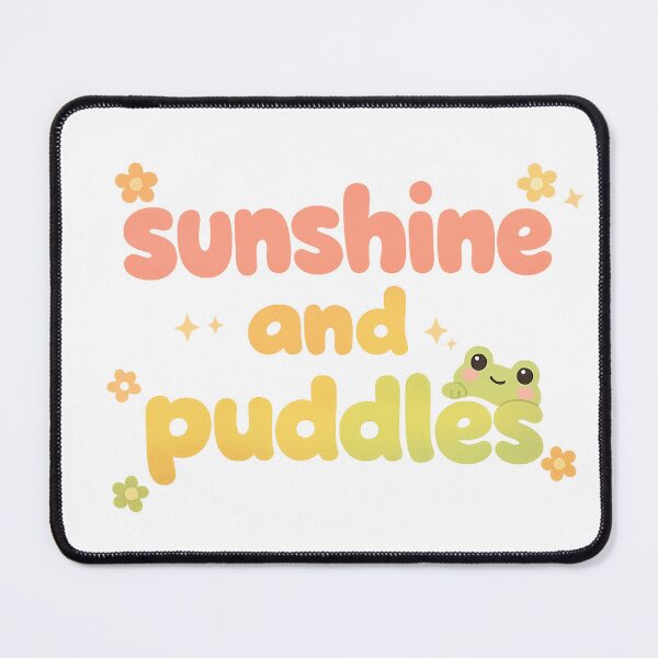 Item preview, Sunshine And Puddles Frog Sticker | Cute Kawaii Nature Lover Gift designed and sold by Moss & Mellow.