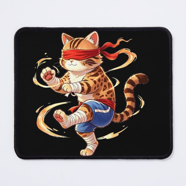 Item preview, The Blind Monk - Felis Nigripes Martial Arts Warrior designed and sold by ABYSSLAB.