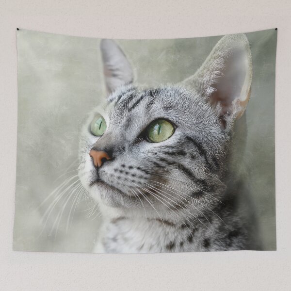 Item preview, Egyptian Mau Portrait designed and sold by Elisabeth Lucas.