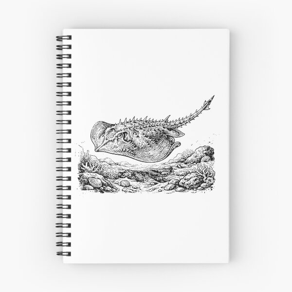 Item preview, Vintage Woodcut Thorny Stingray Illustration designed and sold by DuckOddity.