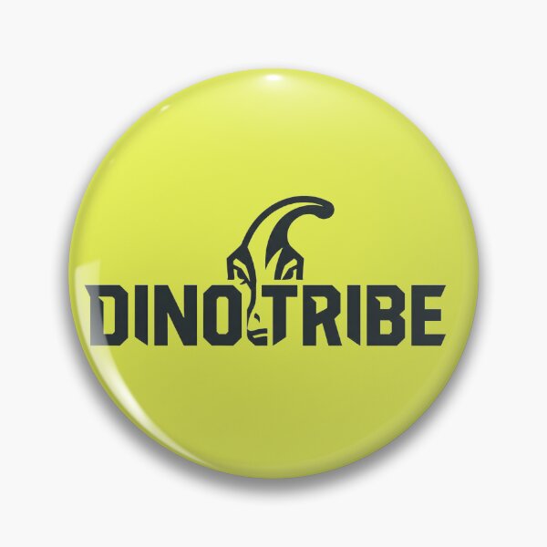Item preview, Dino Tribe Logo Sticker | Parasaurolophus Dinosaur Mascot Design designed and sold by PreeCha Art & Co..
