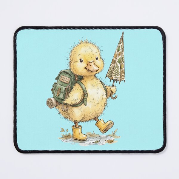 Item preview, Cute Yellow Duckling Rain Boots Umbrella Hiking Backpack designed and sold by BreezifyDesignStudio.