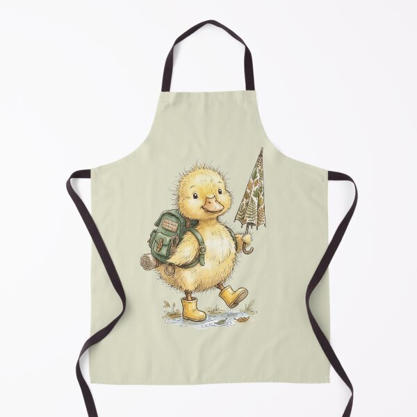 Item preview, Cute Yellow Duckling Rain Boots Umbrella Hiking Backpack designed and sold by BreezifyDesignStudio.