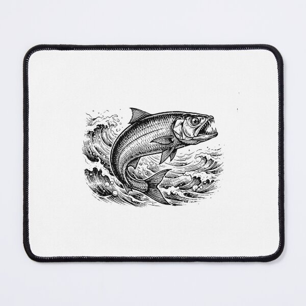 Item preview, Vintage Woodcut Wolf Herring Illustration designed and sold by DuckOddity.