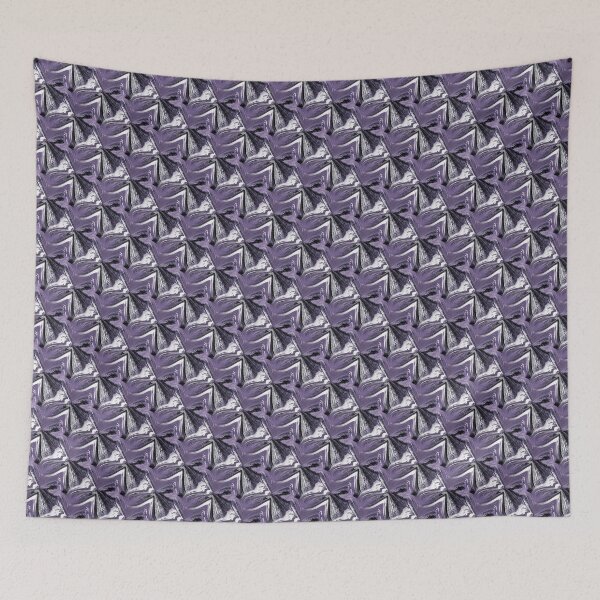Item preview, Abstract Marble Butterflies in Purple and White designed and sold by Artistestella.