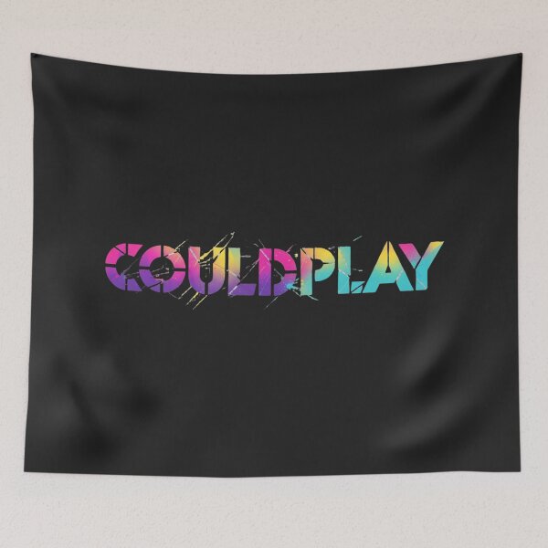 Item preview, couldplay funny music typography rainbow paint splatter designed and sold by lifrary365.