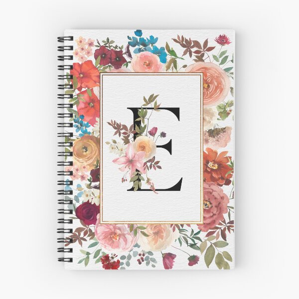 Item preview, Letter E Vintage Florals designed and sold by WildAliceArt.
