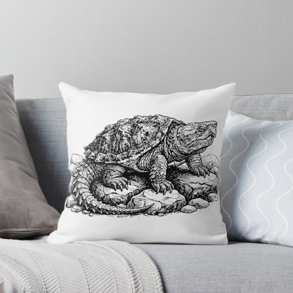 Item preview, Vintage Woodcut Bighead Turtle Illustration designed and sold by DuckOddity.