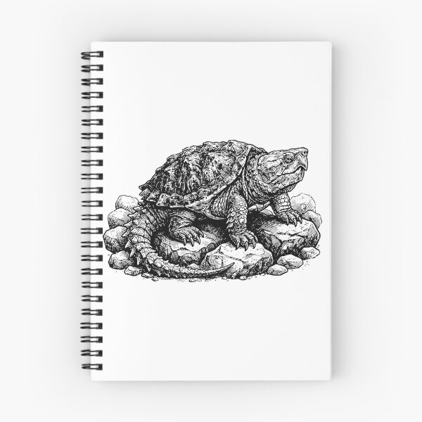 Item preview, Vintage Woodcut Bighead Turtle Illustration designed and sold by DuckOddity.