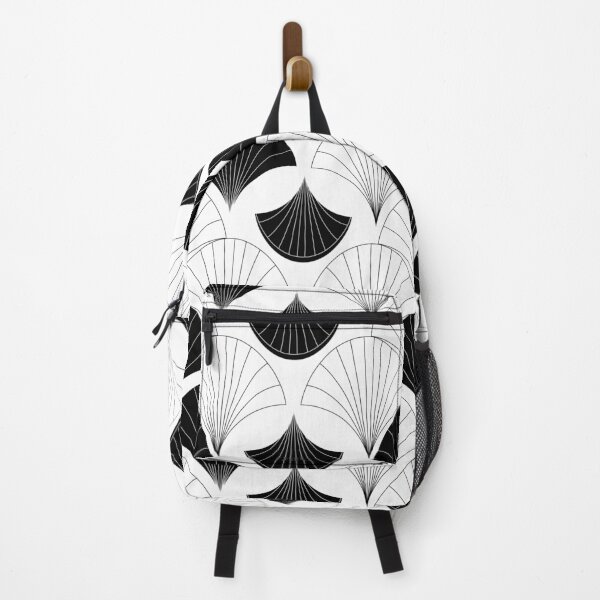Item preview, Art Deco Black And White Abstract Fan Design designed and sold by DEC02.