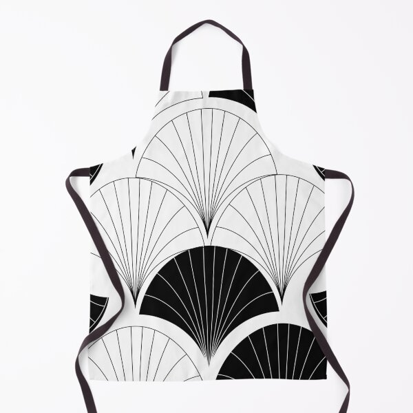 Item preview, Art Deco Black And White Abstract Fan Design designed and sold by DEC02.