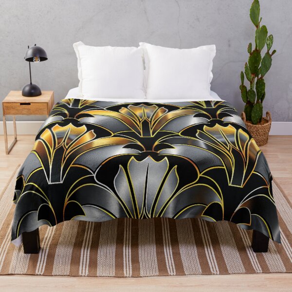 Item preview, Luxurious Art Deco Golden And Silvery Chic Pattern designed and sold by DEC02.