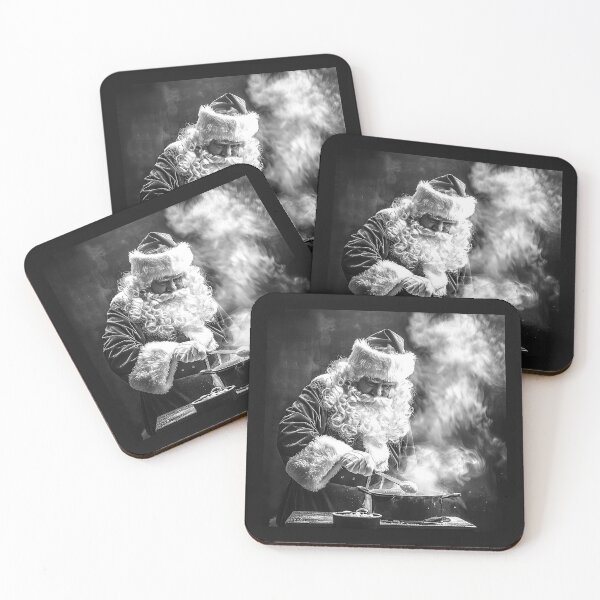 Item preview, Santa Cooking a Magical Christmas Feast designed and sold by inkoutninja.