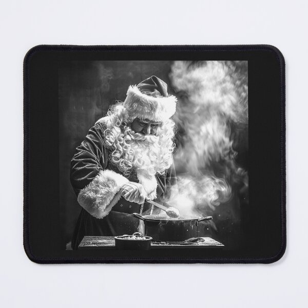 Item preview, Santa Cooking a Magical Christmas Feast designed and sold by inkoutninja.