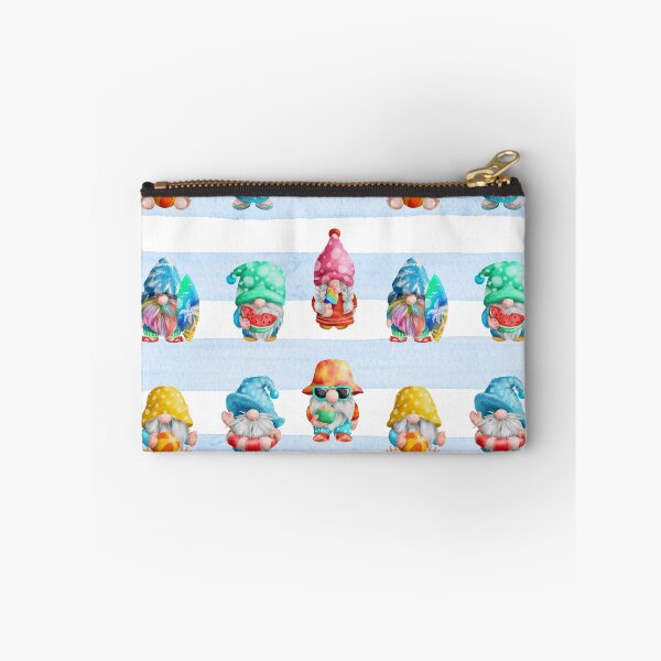 Item preview, Summer Beach Gnomes Pattern – Cute Watercolor Seamless Design designed and sold by LittleGinnyArt.