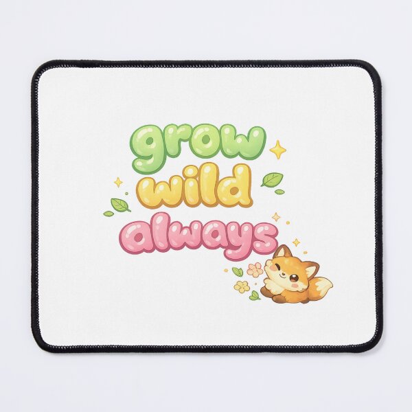 Item preview, Grow Wild Always Fox Sticker | Cute Inspirational Woodland Fox Gift designed and sold by Moonveil_Studio.