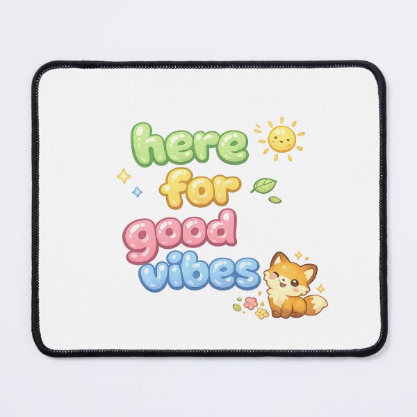 Item preview, Here For Good Vibes Fox Sticker | Cute Positive Kawaii Fox Gift designed and sold by Moonveil_Studio.