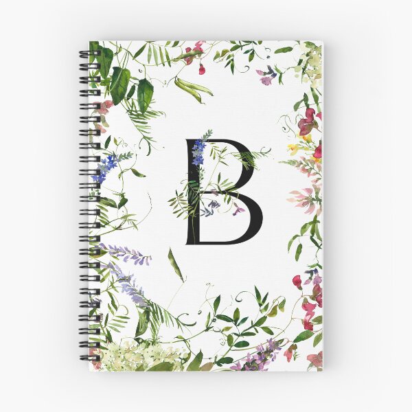 Item preview, Letter B Midsummer Flowers designed and sold by WildAliceArt.