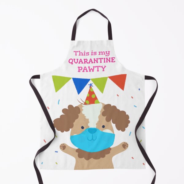 Item preview, This Is My Quarantine Pawty - Cute Dog Birthday Mask Pun designed and sold by GenZFashion000.
