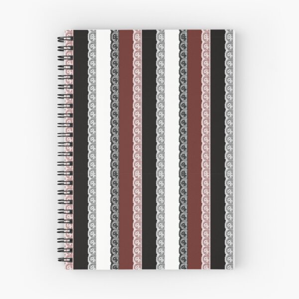 Item preview, Gothic Lace Ribbon Black White Red Stripes Seamless Pattern designed and sold by TheFlyingBunny.