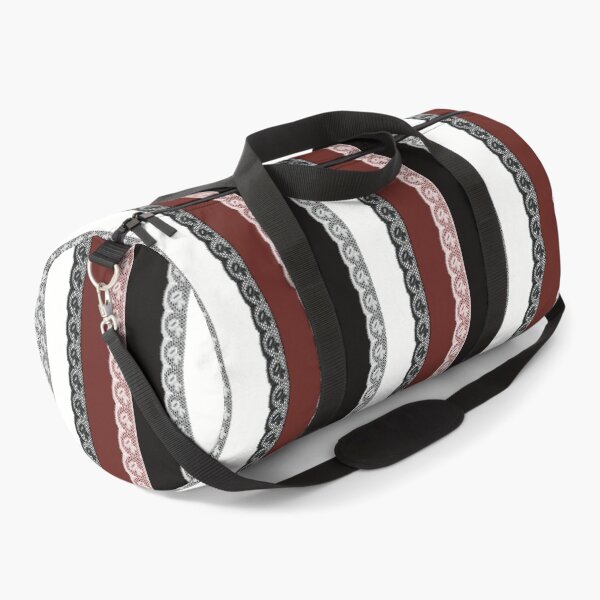 Item preview, Gothic Lace Ribbon Black White Red Stripes Seamless Pattern designed and sold by TheFlyingBunny.