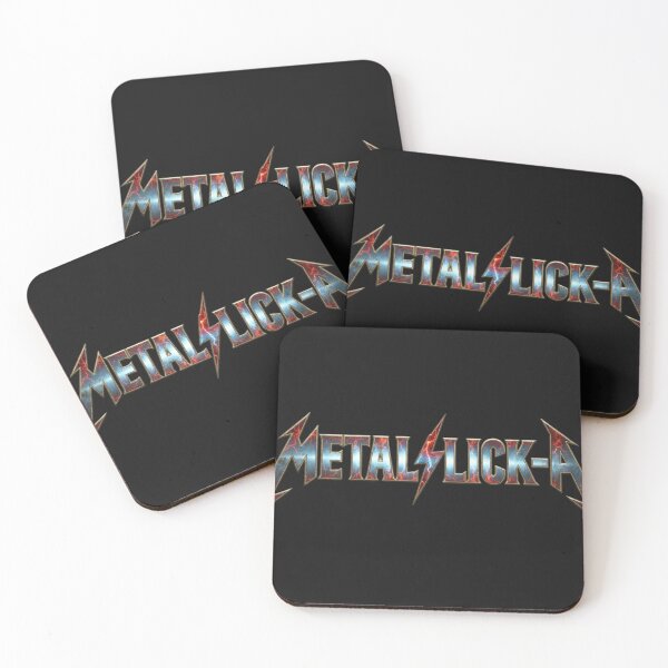 Item preview, metallick-a funny heavy metal parody electric lightning typography designed and sold by lifrary365.