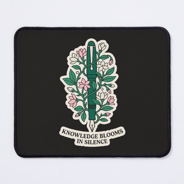Item preview, Fountain Pen Floral Art Floral Ink Drawing Knowledge Blooms In Silence designed and sold by SplashTastic.