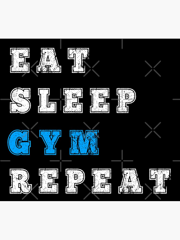 Eat Sleep Gym Repeat Sticker For Sale By Madtoyman Redbubble 3359