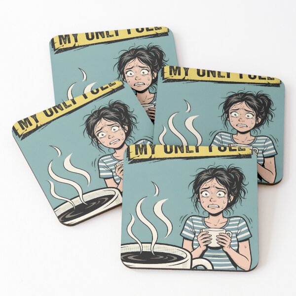 Item preview, Caffeine Is My Only Fuel Comic Poster designed and sold by DuckOddity.