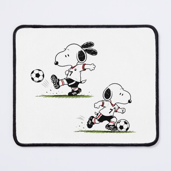 Item preview, Snoopy Soccer Cute Football Cartoon Design, Vintage Sports Artwork designed and sold by artizallart.
