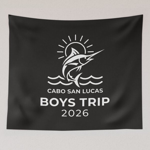 Item preview, Boys Trip 2026 Fishing Vacation Blue Marlin Ocean Sunset designed and sold by SplashTastic.