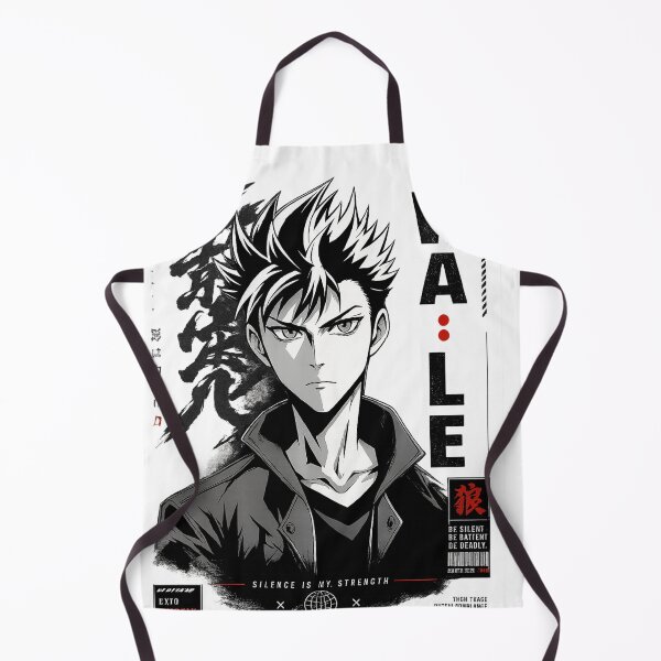 Item preview, Shadow Discipline Anime Manga Warrior – Black and White Japanese Streetwear designed and sold by ZafTeez.