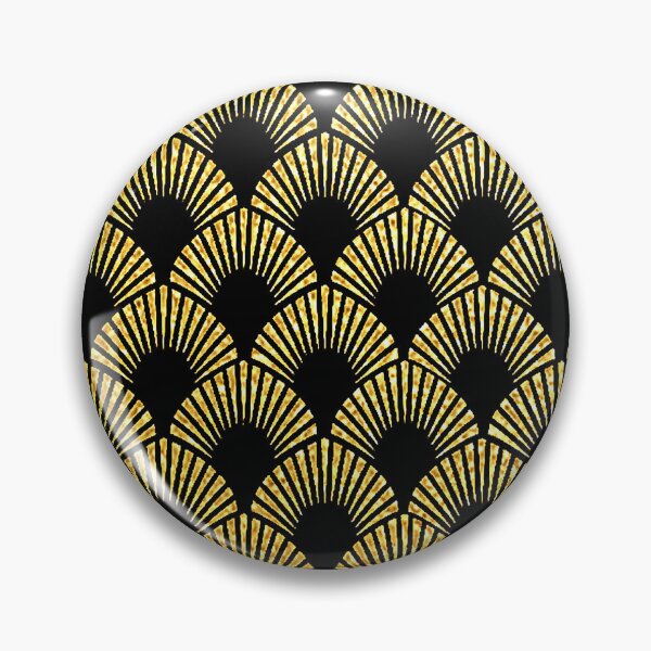 Item preview, Romantic Gold-Hues And Black Art Deco Pattern designed and sold by DEC02.