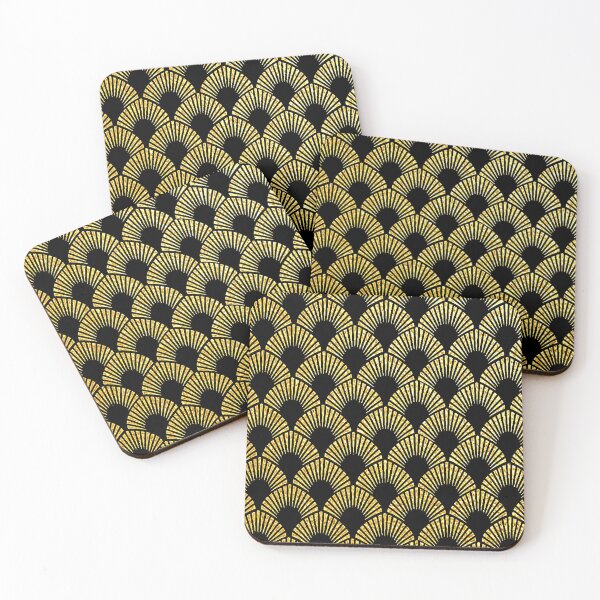 Item preview, Romantic Gold-Hues And Black Art Deco Pattern designed and sold by DEC02.