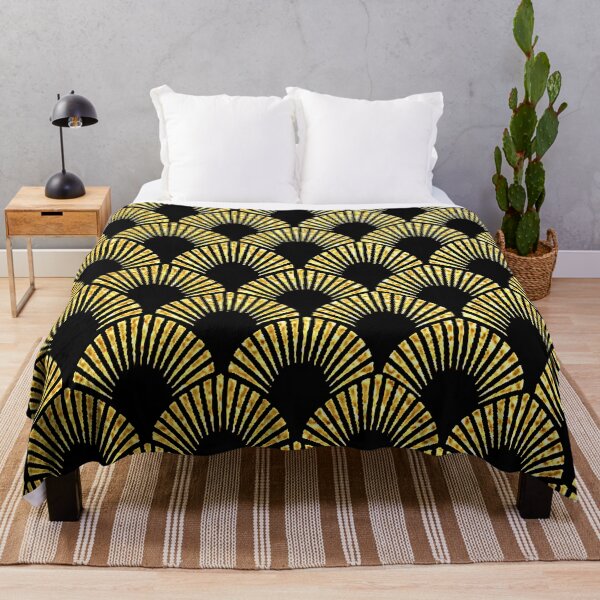 Item preview, Romantic Gold-Hues And Black Art Deco Pattern designed and sold by DEC02.