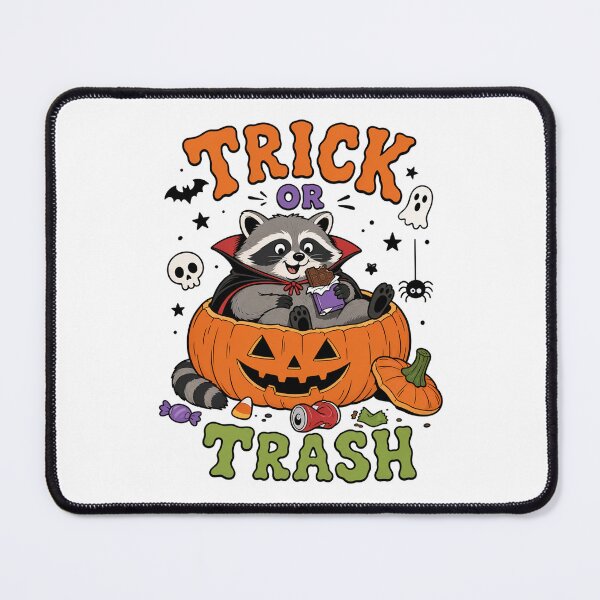 Item preview, Trick Or Trash Vampire Raccoon Halloween designed and sold by NSB-Design.