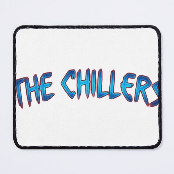 Item preview, the chillers funny indie rock typography neon blue graphic designed and sold by lifrary365.