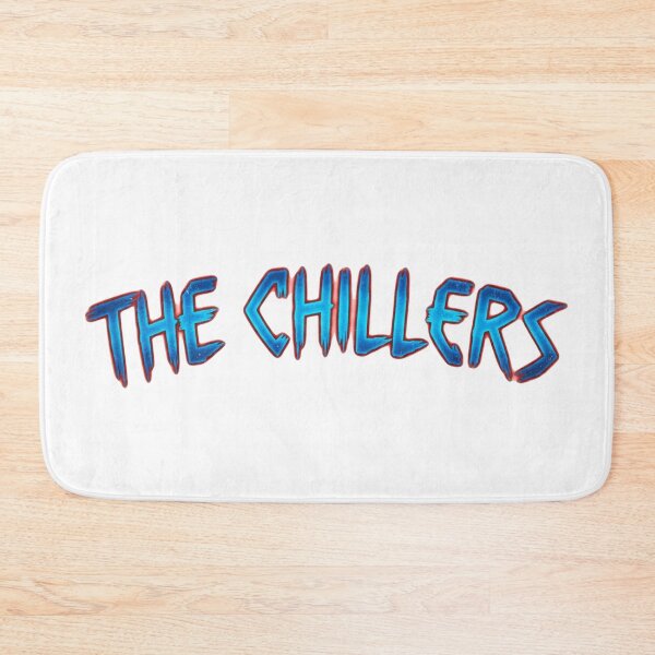Item preview, the chillers funny indie rock typography neon blue graphic designed and sold by lifrary365.