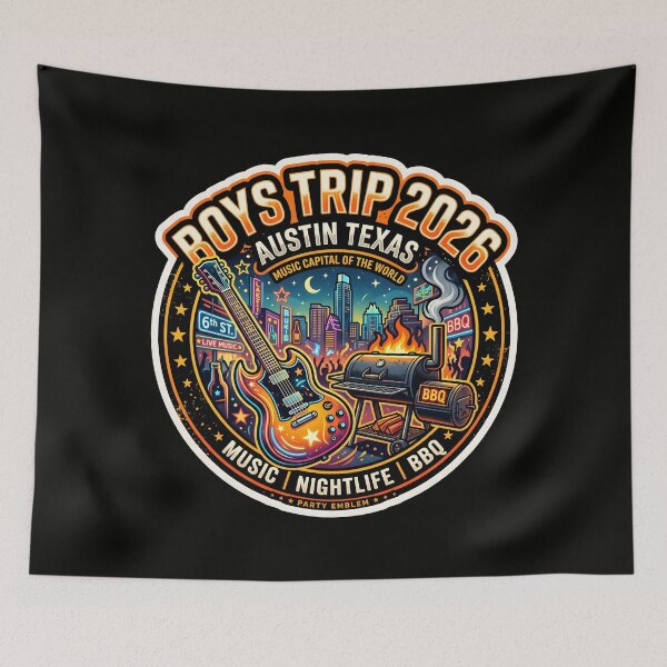 Item preview, Austin Texas Boys Trip 2026 Music Capital BBQ Nightlife designed and sold by SplashTastic.
