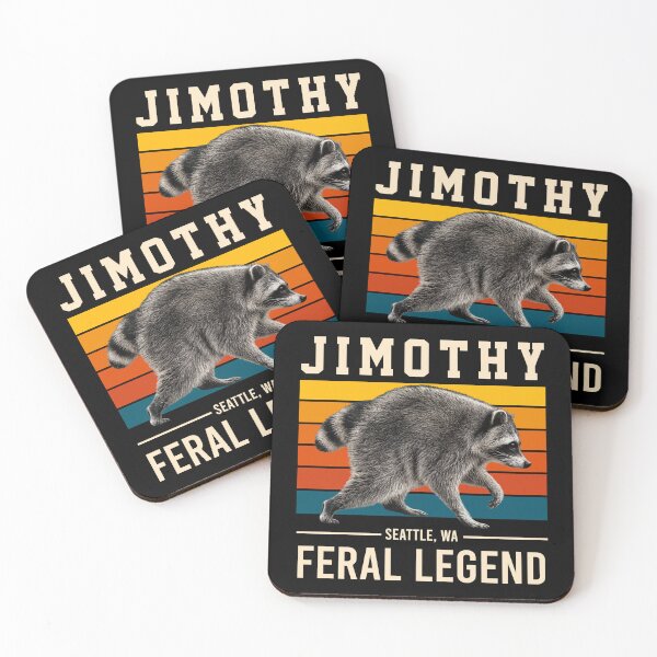 Item preview, Funny Jimothy Viral Seattle Raccoon Meme Feral Legend designed and sold by Artifyo.