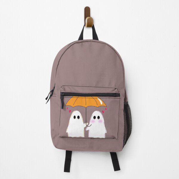 Item preview, Cute Ghosts Sharing An Orange Umbrella designed and sold by Sela Art .